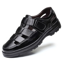 Men Sandals Split Leather Sandals Men Outdoor Casual Shoes Breathable Fisherman  - £50.26 GBP