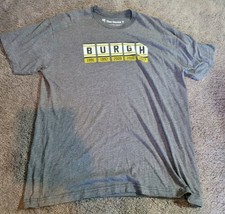 Pittsburgh Penguins BURGH Championship Banner T Shirt Athletic Fit Large... - $16.00