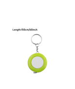 Retractable Measuring Tape with Keyring, 60 Inches, Neon green and White - $8.99