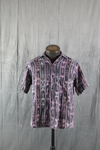 Vintage Men&#39;s Button Down Shirt - Guatemala Tribal Pattern Shirt - Men&#39;s Large - £60.89 GBP