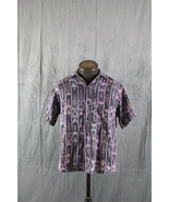 Vintage Men&#39;s Button Down Shirt - Guatemala Tribal Pattern Shirt - Men&#39;s... - £59.81 GBP