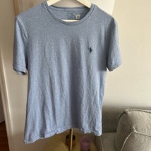 Polo Ralph Lauren Light blue  Crew Neck Slim Fit Logo Cotton Shirt Size M - €12,27 EUR