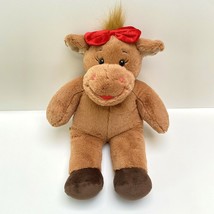 Moose Plush Christmas Build A Bear Holly Winter BAB Girl Stuffed Animal 16&quot; - $14.62
