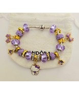 Pretty In Purple Kitty  - Authentic Pandora bracelet - $145.00
