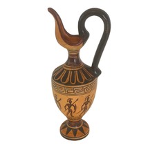 Greek Pitcher Ewer Hand Painted Pottery Vase A Xipolias Epidavros Greece... - £33.01 GBP