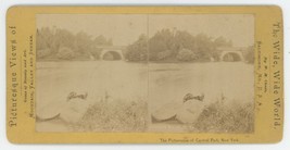 c1900&#39;s Real Photo Stereoview The Picturesque of Central Park New York, NY - £14.57 GBP
