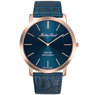 Mathey Tissot Men's Cyrus Blue Dial Watch - H6915PBU - £144.07 GBP