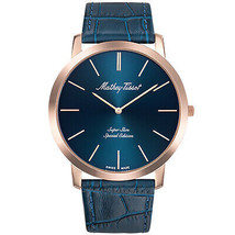 Mathey Tissot Men&#39;s Cyrus Blue Dial Watch - H6915PBU - £143.05 GBP