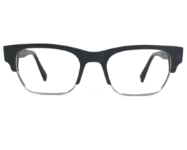 Warby Parker Eyeglasses Frames Oates-3101 Black Silver Rectangular 51-20-145 - £36.49 GBP