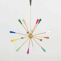 Mid Century Large Sputnik Italian Colorful Sputnik Chandelier For decoration - £309.83 GBP