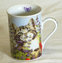 Cat Kitten Coffee Mug Hot Chocolate Cup Anne Mortimer - £10.25 GBP
