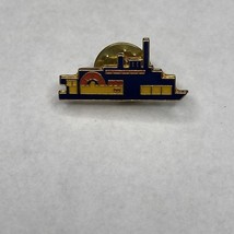 Port Of Cincinnati Ohio Tall Stacks Ship Boat Enamel Lapel Pin Paddle Boat - $10.84 CAD