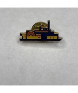 Port Of Cincinnati Ohio Tall Stacks Ship Boat Enamel Lapel Pin Paddle Boat - $10.92 CAD