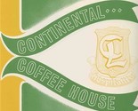 Continental Coffee Shop Menu Reno Nevada 1960&#39;s Continental Lodge  - $77.22