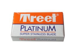 Platinum Super Stainless Double-Edge Blades - 10 razor blades by Treet - $4.35