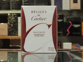 Delices de Cartier Eau de Toilette 50ml Edt for Woman Spray - Vintage very Rare - $169.00