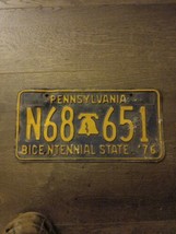 Bicentennial 1976 Pennsylvania License Plate State Liberty Bell PA - £14.24 GBP