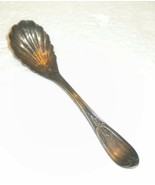 Reed &amp; Barton Antique Silver Plated Shell Jam or Salt Spoon ~ Pattern Un... - $9.99