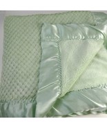 Bright Future Baby Blanket Satin Trim edge sage Green waffle plush soft ... - $150.00