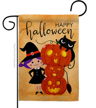 Playful Witch Garden Flag Halloween 13 x18.5 Double-Sided House Banner - £15.96 GBP