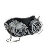 Zeckos Geared Up Spiked Steampunk Adult Goggles Mask with Chain - £11.34 GBP