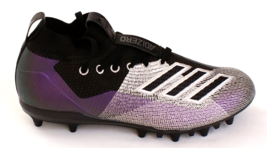 Adidas Adizero 8.0 J Silver &amp; Purple Football Cleats Boy&#39;s Youth Size 4 - £79.11 GBP