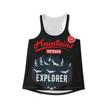 Personalized Women&#39;s Tank Top - Mountains Outdoor Explorer - 94% Polyest... - £26.28 GBP+