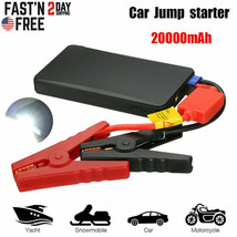 Car Jump Starter, 20000Mah Portable Charger Power Bank With Led Flash Light Us - £43.90 GBP