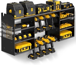 Large Power Tool Organizer Wall Mount, 4 Layer Heavy Duty Drill Holder, Metal - $77.99