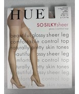 HUE So Silky Sheer GLOSS Control Top Pantyhose #13363 Natural Size 1 Y2K... - $16.34 CAD