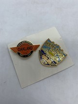 2007 And 2013 Oakland Motorcycle Club Pins 100th Anniversary Three Bridge Run - £7.58 GBP