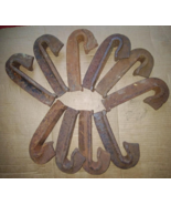 Ten (10) Vintage Used Iron Railroad J-Hook Anchors As Shown Shipping Inc... - $460.41 MXN