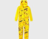 Pokemon Pikachu Boys One Piece Pajamas Sleeper Size M 7-8 - £10.34 GBP