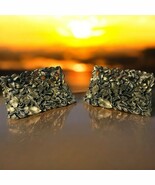 Vtg Pair Musi Repousse Floral Leaf Rectangular Silver Tone 2.5x2 Shoe Clips - $442.66 MXN