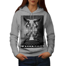 Wellcoda Cult Mask Womens Hoodie, Runes Casual Hooded Sweatshirt - £29.38 GBP