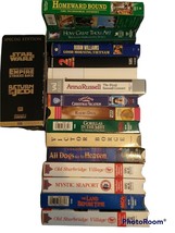 Lot of miscellaneous VHS tapes 16 Total Including Star Wars Trilogy Box - £15.02 GBP