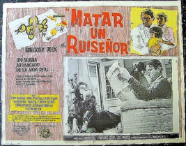 HARPER LEE:AUTHOR:G. PECK: (TO KILL A MOCKINGBIRD) ORIG, RARE VER,LOBBY ... - $1,815.88 MXN