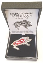 Westair - Roman Historical Jewellery - Roman Celtic Boar Enamel Brooch - £13.97 GBP