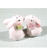 Novelty Salt &amp; Pepper Shakers Bunny Rabbits Farmhouse Decor Gift for Mom... - $19.06