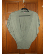 xhilaration Sage Green Pullover Cotton Light Sweater Vest - Size M - £13.99 GBP