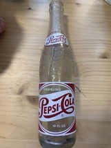 Vintage Pepsi Bottle-Red &amp; White Label Embossed Glass-10 oz-Greenville-D... - $8.05