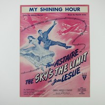 Sheet Music My Shining Hour The Sky&#39;s The Limit Fred Astaire Joan Leslie 1943 - £7.47 GBP