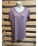 Mia &amp; Tess Light Purple Lounge Super Soft V-Neck T-Shirt Woman&#39;s Size XL... - €8,55 EUR