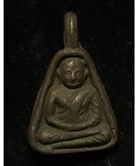 Thai Buddha Amulet Phra L.P. Ngern  Job lek  Wat Bang Khlan Talisman,Old... - $39.60