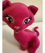 2004 Prissy Kitties Plush hot Pink Cat 8.5&quot; plush - $12.86