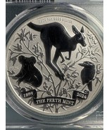 2024-P125 KANGAROO SILVER DOLLAR PCGS MS 70 **FIRST STRIKE** PERTH MINT - $1,769.34 MXN
