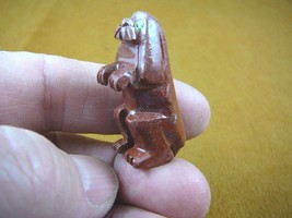 (Y-DOG-HO-ST-7) red HOUND DOG hunting small stone carving SOAPSTONE I lo... - £6.75 GBP