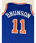 Jalen Brunson Signed New York Knicks Basketball Jersey COA - $199.00