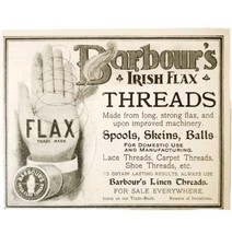 Barbour&#39;s Irish Flax Thread 1897 Advertisement Victorian Fashion Sewing ADBN1A3 - £15.45 GBP