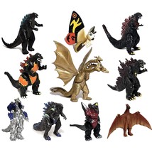 EZFun Set of 10 Godzilla Toys with Carry Bag, Movable Joint Action Figures 2019, - £31.59 GBP